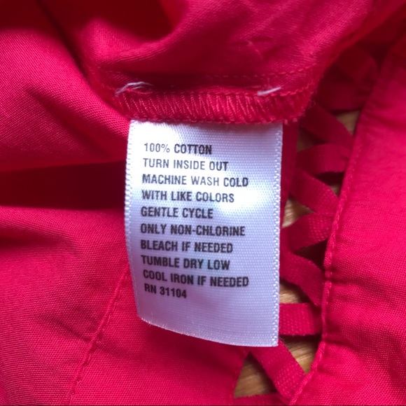 Crown & Ivy Fuschia Boho Peasant Top Bell Sleeves, EUC, M - Picture 11 of 15